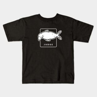 Funny and judgy staring seal. Stylized minimalist design Kids T-Shirt